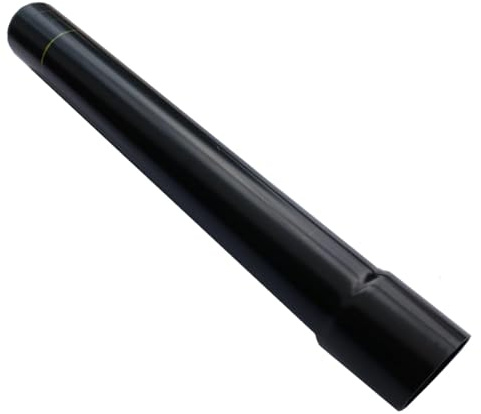 PVC-U Rohr mit Muffe, 600 mm Länge, SN 8, Schwarz, DN 70/75, DN 100/110 (DN 70/75)