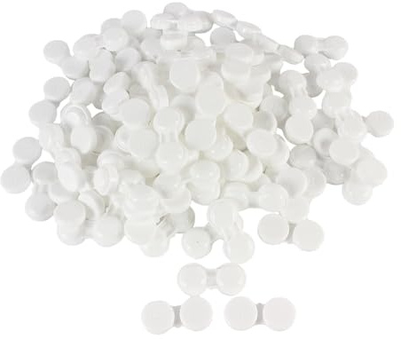 TroHollis Contact Lens Cases,Contact Lenses Case Box 100PCS Contact Lens Cases Holder Box Left/Right Eyes Container(White)