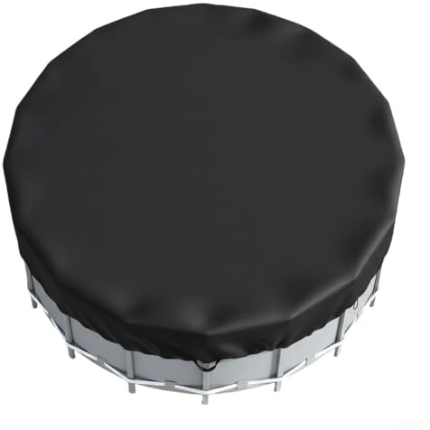Round Pool Cover for Above Ground Pools, Waterproof Oxford Cloth Outdoor Pool Cover for Weather Protection(6ft)