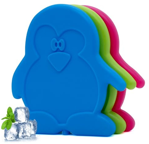 Kezidhp 3 Piezas Bolsas de Hielo Reutilizables, Placas de Frío Plano para Nevera Portátil - Acumuladores de Frío Congelables, Mantiene Alimentos y Bebidas Frías,Ideal para Viajes