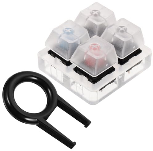 KOCKSHION Testeur de Clavier Mécanique Léger Base en Acrylique Abs, Outil Facile à Utiliser pour Test d'arbre de Commutateur, pour Usage Professionnel et Personnel Couleur Aléatoire