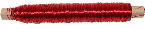 N/A 100g Deko Lackdraht 0,5mm Bindedraht Basteldraht Wickeldraht Draht Dekodraht, Farbe:rot