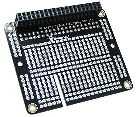 MakerSpot - Prototyping Board for Raspberry Pi 2 Pi 3 A+ B+ Proto Breadboard HAT Soldered with Female Pin Connector PCB Prototyping Board