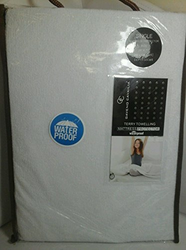 Gaveno Cavalia Super Absorbent TERRY TOWELLING MATTRESS PROTECTORS White Single
