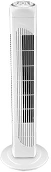 Nordic Home Culture Turmventilator mit Fernbedienung und 3 Geschwindigkeitsstufen, Standventilator sehr leise mit 1350 U/min und Oszillationsfunktion, Ventilator 77cm hoch und 2 Stunden Timer, weiß