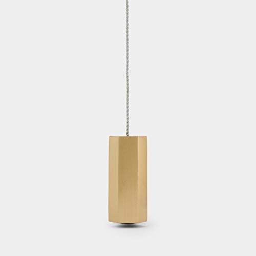 Pushka Home Contemporary Brushed Solid Brass Gold Hexagonal Bathroom Toilet Ceiling Fan Light Pull Handle