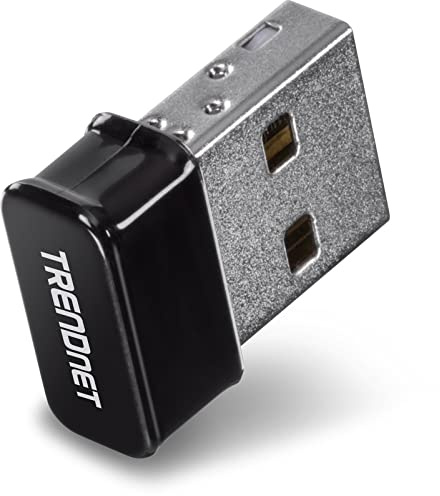 TRENDnet TEW-808UBM Micro AC1200 Dual Band MU-MIMO Wireless USB Adapter unterstützt 2,4 GHz / 5 GHz, Windows/Mac kompatibel Schwarz Einheitsgröße