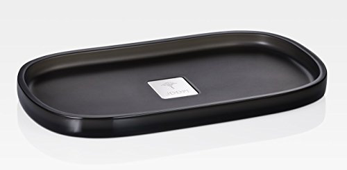 Joop! Crystal Line Tablett rechteckig, Anthrazit
