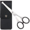 3 Swords Germany – Professional Nostril Nose and Ear Hair Scissors, Stainless Steel, Straight Rounded Blade with Black case