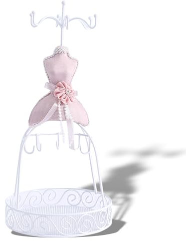 Pongnas Schmuckständer, Schmuck rack, anzug anhänger halskette ohrringe armband ring schuhe kleid schmuck modell ausstellungsstand(Eisengestell 29 x 14 cm)