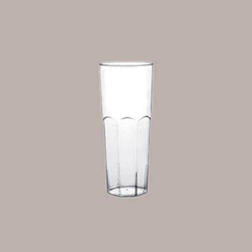 LUCGEL Srl 20 Pz Bicchieri Plastica Cocktail Long Drink Trasparenti 350 Cc Plastic Cups