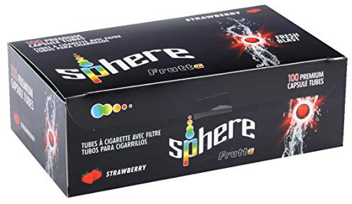 Sphere Click Hülsen Strawberry Filterhülsen mit Aromakapsel 1 Box (100 Hülsen)