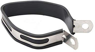 ihreesy Motorrad Auspuffrohrhalterung,Edelstahl Motorrad Schalldämpfer Roller Schalldämpfer Auspuffschelle Aufhängungsband Motorrad Schalldämpferrohrhalter Schlauchschelle,#D 140mm x 120mm