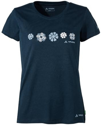 VAUDE Damen Women's Cyclist V T-Shirt, Dark Sea, 34 EU
