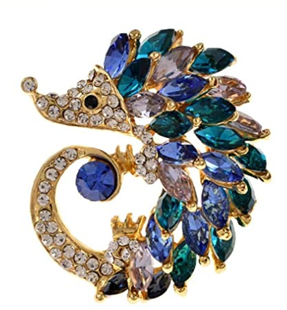 PiniceCore Nette Igel Brosche Mode Broschen Für Frauen Kristall Tier Schmuck Lustiger Winter