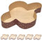 FAH - Stampo per Colomba (750 gr - 5pz) - Forme per Colomba in Carta di Pura Cellulosa in Microonda Ideale per l’uso in Forno, Monouso ad Alta Densità, Resistente al Calore 200°C