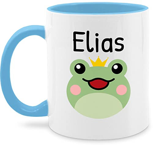 Tasse Tassen 325ml - Kinder - Mädchen - Süßer Frosch - 325 ml - Hellblau - kaffeetasse personalisierte kind name schokotasse geschenke kindergarten glühweintassen wärmende süße jungen