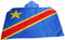 AZ FLAG - Umhangflagge Demokratische Republik des Kongo - 150x90 cm - Kongolesische Cape Fahne 100% Polyester mit integrierten Ärmeln und Kapuze - Body Flag 80g