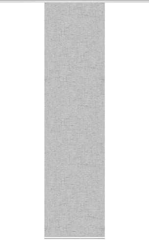 HOME WOHNIDEEN Schiebegardine PIVE, Digitaldurck, Dekostoff, Seidenoptik 245x60 cm, Farbe:Silber, Größe:245 x 60 cm, Anzahl:1x