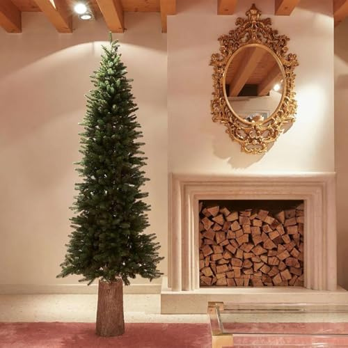 EDG Enzo De Gasperi Albero di Natale Pino Slim 180x71cm Realistico 1094 Rami