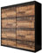 KRYSPOL Schiebetürenschrank Old Style T 200 cm Kleiderschrank Einlegeboden Schlafzimmer- Wohnzimmerschrank Schiebetüren Modern Design (Schubladen: 2)