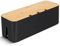 Kabel-Organizer-Box, große Kabel-Organizer, für die Aufbewahrung, Organisation, Schreibtisch, TV, Computer, USB-Hub-Streifen, Kabel, organisierte Box, schwarz, 36,1 x 13 x 13 cm