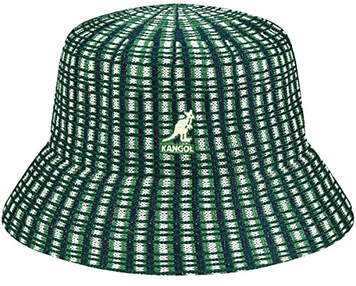 Kangol Prep Plaid Bucket Stoffhut Fischerhut Sommerhut Sonnenhut Damen - Sommer Frühling-Sommer - L (58-59 cm) grün