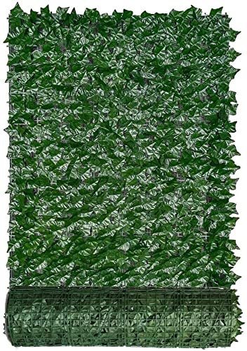 Künstliche Zaun Hecke Zaunsiebung Künstliche Hecken, Balkon-Sichtschutzzaun, Grüner Blatt-Efeu-Bildschirm, Künstliche Pflanzen-Wandpaneele, Künstliche Hecken-Abschirmung, Efeu-Zaun-Paneele, Wandpaneel