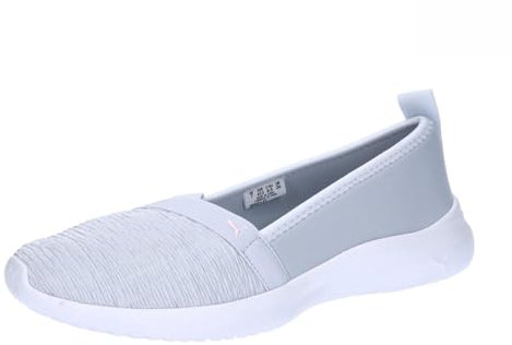 PUMA Damen Adelina Sneaker, Silver Mist-Whisp of PINK White, 40.5 EU