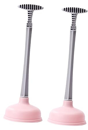 Garneck 2St Toilette entstopfen kloreiniger wc pipecleaner ansaugpumpe WC-Entstopfer Abflussreiniger saugpumpen Wanne aufheben Toilettentasse Waschbecken Kolben Gummi