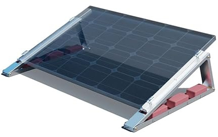 1x Flachdach-Aufständerung Flat-Flex Set für 1 PV Modul, 35° Neigungswinkel, EN AW-5005 Aluminium, inkl. Montagezubehör, einfache Befestigung, Wetterbeständig, 0% MwSt.