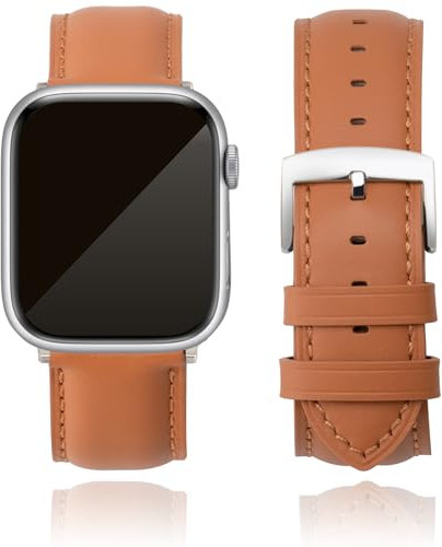 CORROPELLE Leather Watch Straps Compatible with Apple Watch 49mm 46mm 45mm 44mm 42mm, Top Grain Genuine Leather Straps Replacement Band for iWatch Series 10 9 8 7 6 5 4 3 2 1 SE2/1 Ultra2/1