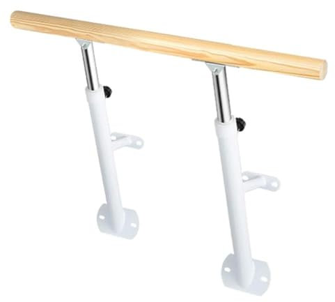 Ballettstange, Freistehend, Wandmontage, Ballettstange, Tanzstangenstange Für Zuhause, Verstellbare Höhe Von 80–120 Cm, Ballettstange, Schule, Studio, Fitnessstudio, Ballettstange (Weiß, 150 Cm)