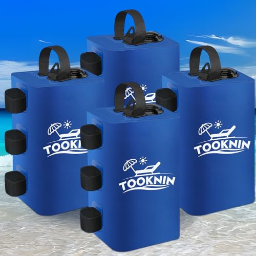 Baldachin-Zelt-Gewicht, 40 kg, Baldachin-Gewichte, Wasserbeutel, Pavillon-Gewichte, robuste Beingewichte für Pop-Up-Vordächer, Outdoor-Unterschlupf, Regenschirm, Poolleiter, 4er-Set, Blau