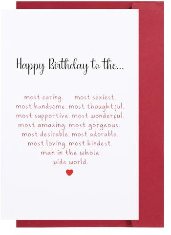 YUXIANLB Lustige Geburtstagskarte für Männer Ehemann Romantische Geburtstagskarten Frauen Ehefrau Geschenkkarte Alles Gute Zum Geburtstag für Ehemann Geburtstagskarte Freund Liebeskarte Ihn