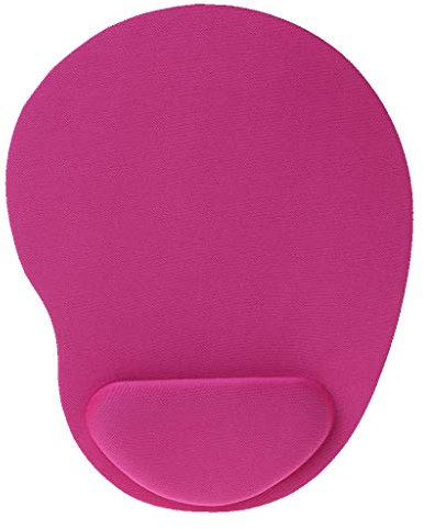 Yeselino Ergonomic Mouse Pad With Wrist Support Gaming Mouse Mat With Gel Wrist Rest Easy Typing & For Home Office Large Mousepad Pink