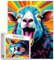 Adult Jigsaw Puzzles 1000 Pieces - Bunte Schafe Jigsaw Puzzle - Herausfordernde Jigsaw Puzzle für Game Night - DIY Home Wall Decor - Cute Sheep Lamb Art Jigsaw Puzzle 27“ x 21“