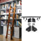 AYVADA Hardware-Kit für rollende Bibliotheksleitern (ohne Leiter), 3,3 bis 24 Fuß, vielseitig einsetzbar für Lofttreppen/Bücherregal-Verlängerungsschienen, Rundrohr-Kit aus Kohlenstoffstahl (3,3 Fu