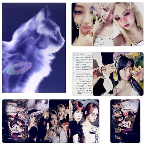 LE SSERAFIM - 4th Mini Album [CRAZY] (Weverse Albums Ver. - B ver.) Outer Box + QR Photocard + Photocard + User Guide + 2 Pin Badges + 4 Extra Photocards