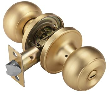 NCSEN Schwarzer Türknauf für den Innenbereich, Antik-Bronze, Türknauf mit Schloss, Küstenstil, Türknauf für Privatsphäre und Schlafzimmer