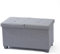 Easylife Folding Ottoman Storage Bench (Dark Grey). Dual Access Storage Unit for Linen or Shoes (H42 x W76 x D38cm), Doubles as a Footstool, Fold Flat Storage Boxes With Lids - Fully Guaranteed