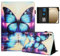 Rostsant Case for Samsung Galaxy Tab A9 Plus 11 Inch 2023: PU Leather Tablet Case with Stand, Card Slots, Shadow Butterfly Pattern - Unisex, Everyday Use