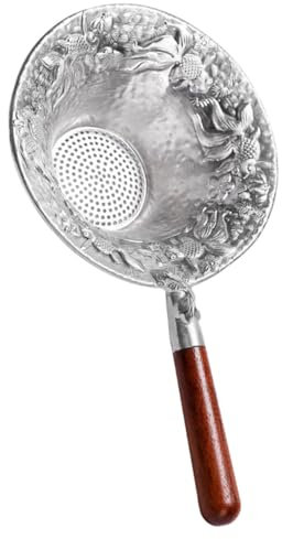 VINTORKY 1 Stück Tee -Leckfilter Teesiebe für losen Tee Tee-Ei mit geformt Teezubehör cocktail zubehör Teesieb feinmaschig Tee -Infuser für losen Blatttee Zinn