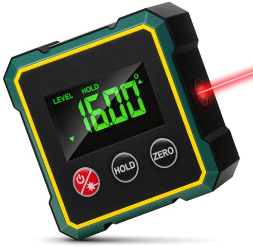 goniometro digitale, doppia livella, livella a bolla con display LCD, Dual Axis Level Box con interfaccia di tipo C, goniometro digitale per lavori di legno, decorazione fai da te