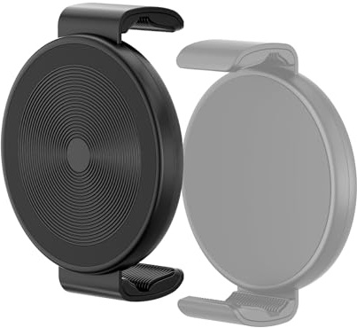 TONEOF Clip Magnético para Teléfono, Adaptador para Magsafe Soporte de Auto, Aleación de Aluminio, Mejora Atracción, Compatible con Todos los Teléfonos/Trípodes y Soportes Magnéticos-Negro