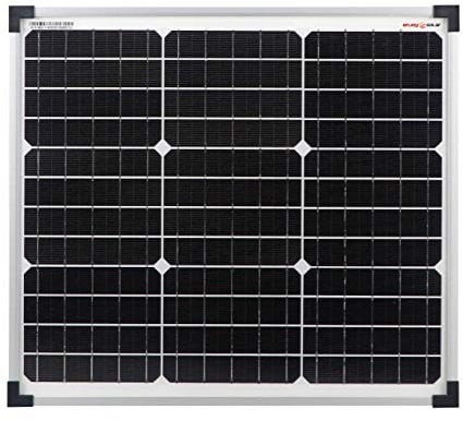 Enjoy solar Mono 30 W 12V Panneau solaire monocristallin Panneau solaire photovoltaïque idéal pour camping-car, abri de jardin, bateau