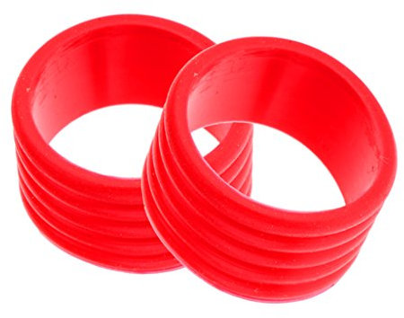 2er Set Griffband Abschlussgummi für Tennis Badminton Squash, Rot