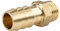 tecuro Messing Sauger-Sechskant Schlauchstutzen Schlauchtülle Tülle Ø 14 mm x 3/8 Zoll AG, Außengewinde DIN ISO 228-1 zylindrisch