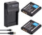 Newmowa® NP-50 Ersatz Akku (2er Pack) und tragbar USB-Ladegerät-Set für Fujifilm NP-50 FinePix F100fd F200EXR F300EXR F50fd F550EXR F600EXR F60fd F70EXR F770EXR F800EXR