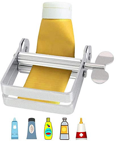YFOX Metallrohrpresse,manueller Metallrohrspender,zum Auspressen von Zahnpasta,Haarfärbemitteln,Handcreme,Lack,Kleber.Es ist eine ideale Schlauchklemme,Zahnpasta-Quetscher,Schlauchpresse